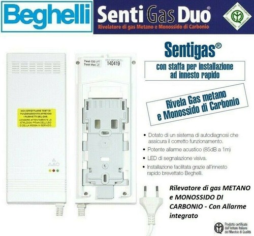Beghelli rilevatore gas metano - rilevatore,